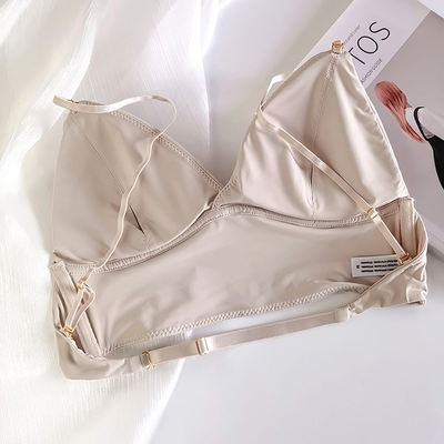 【 Clearance Sale 】 French-style backless thin bra with a smooth surface and no bezels, a beautiful back-hanging bra with anti-protruding points