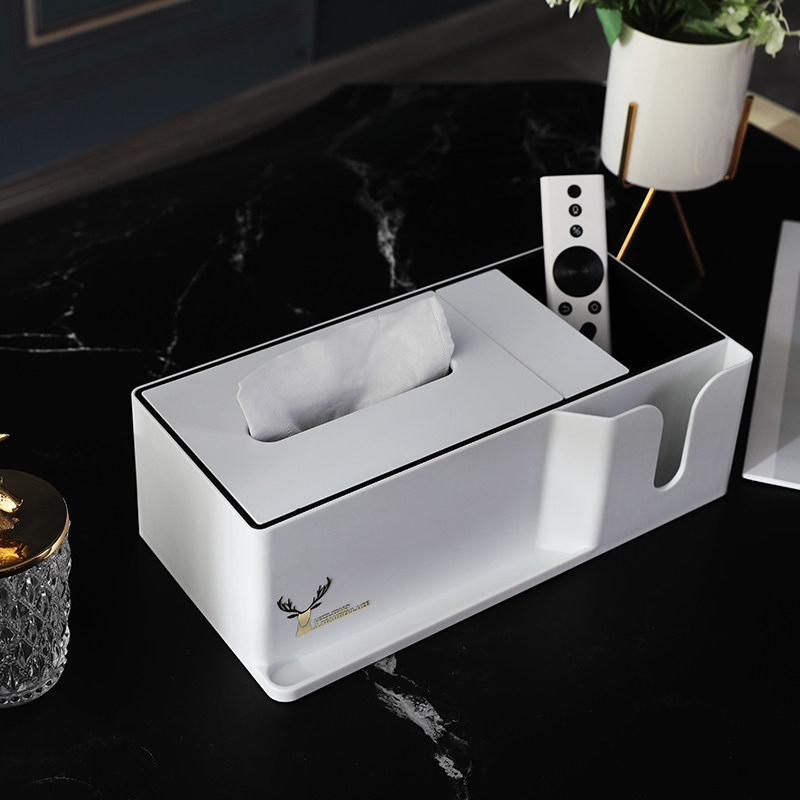 Net red draw paper box light luxury living room coffee table desktop remote control multifunctional modern simple tissue box Nordic ins