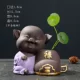 Sáng tạo dễ thương màu tím đất sét bình hoa heo đất trang trí phòng khách trang trí hoa đồ trang trí đồng tiền cỏ hộp đựng thủy canh cắm hoa - Vase / Bồn hoa & Kệ
