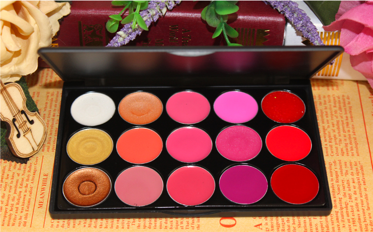 Kết hợp son bóng chuyên nghiệp Studio trang điểm nghệ sĩ đặc biệt đĩa trang điểm Lip bóng bảng Lip bóng set set - Bộ sưu tập trang điểm bảng mắt sivanna