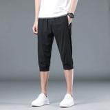 Шелковые шорты, тонкие спортивные эластичные штаны для отдыха, оверсайз, на шнурках, большой размер