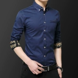 Весенняя рубашка, белый трендовый универсальный классический костюм, тренд сезона, облегающий крой, в корейском стиле