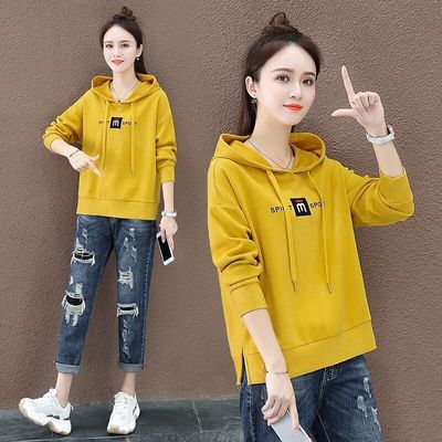 连帽卫衣2020秋季韩版减龄运动休闲上衣