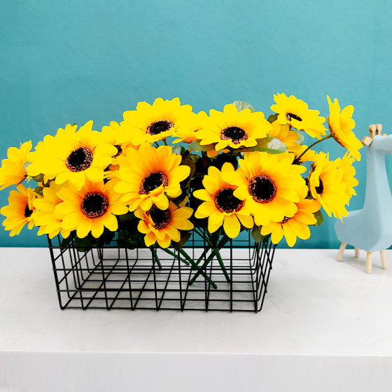 单支假花仿真花束塑料花假花小把束布艺装饰花插花卉干花绢花布花