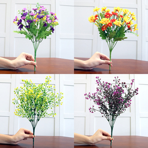 Hoa giả đơn mô phỏng bó hoa cúc nhựa hoa phòng khách vải trang trí trưng bày hoa khô hoa nhỏ - Hoa nhân tạo / Cây / Trái cây