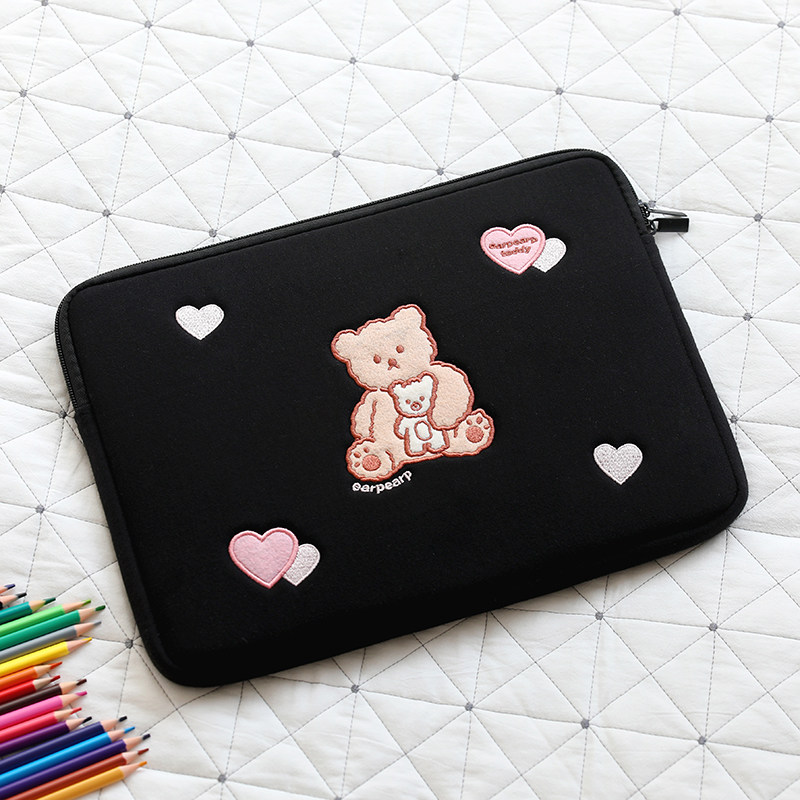 Cartoon computer bag female cute suitable for Apple macbook12 liner bag 13mac13 3 notebook Lenovo Xiaoxin Air14pro15 Dell Huawei 15 6 inch m