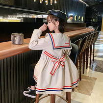 Girls wind clothes autumn clothes new Yangqi little girl jacket children in the middle school wind blouses CUHK childrens skirts