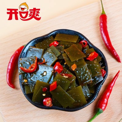 开口爽海带片开袋即食小零食
