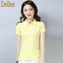 Polo shirt short sleeve female size loose 2018 summer Paul shirt Korean version women with lapel collar T-shirt Couple tide