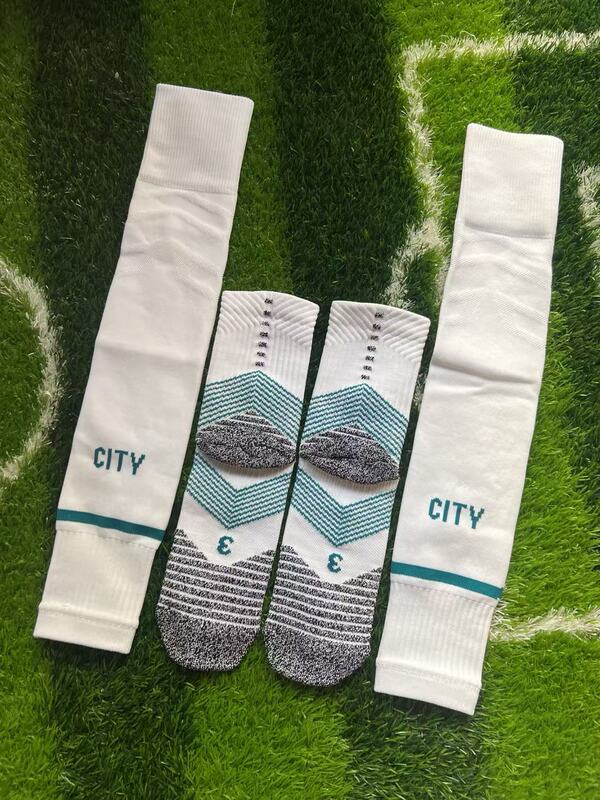 Puma 2021-22 Premier League Manchester City Player Version Football Socks and Sock Covers Set