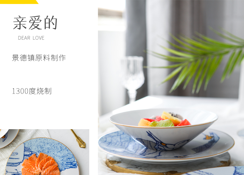 TaoXiChuan hundreds of figure set the tide tableware feed one creative dishes sets jingdezhen web celebrity dishes gifts