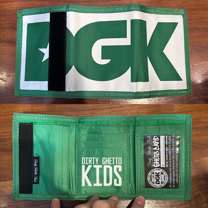 Authentic American Dgk Street Skateboard Wallet Coin Purse 3E Card Holder Primitive Unisex Dc