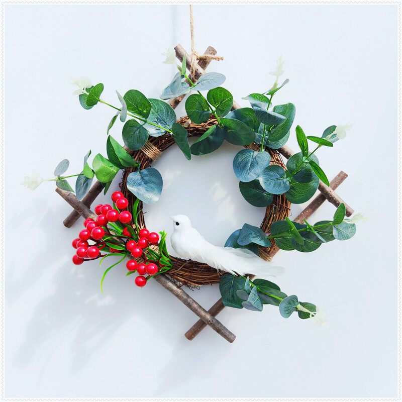 Dry Flower Branches Decoration Creative Mori Department Christmas Kindergarten Ring Artisanal Diy Material Bag Picture Frame Pine Fruit Wood Chips-Taobao