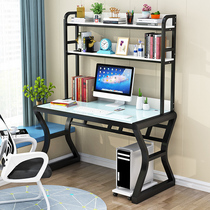  Computer desktop desk desk bookshelf combination Household simple bedroom Junior high school student rental room office writing desk