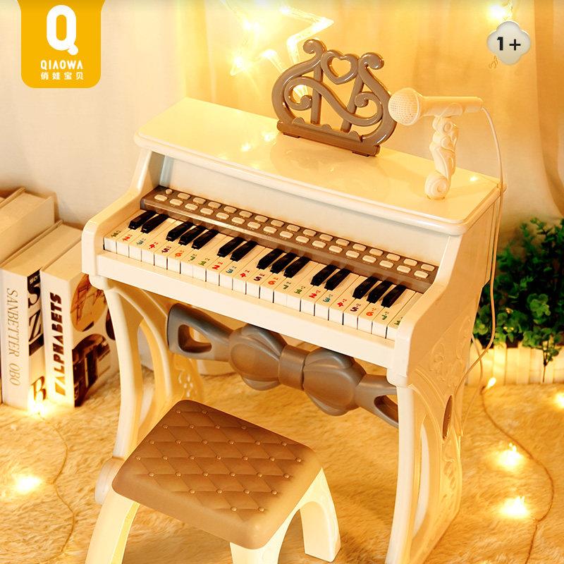 Children's piano toy can play electronic violin beginue girl 2 babies 3 years 5 children birthday 1 gift two-Taobao