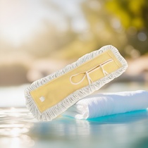 90 cm yellow cotton thread electrostatic dust pusher 36-inch luxury canvas mop head lobby floor flat mop cover