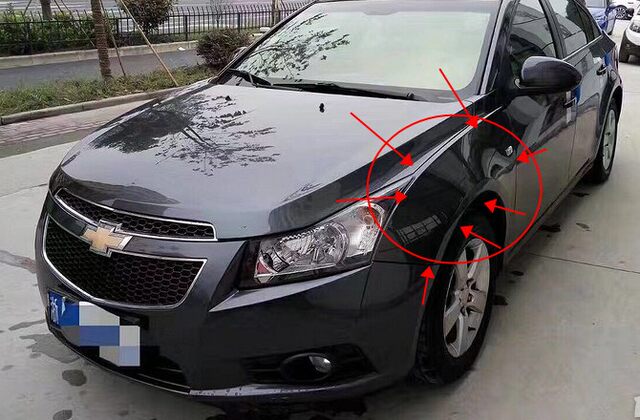 Suitable for Chevrolet Cruze Front Left and Right Fenders, 09-14 Models, Old Cruze Fenders with Paint, Premium Quality