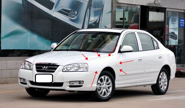 Suitable for Modern Elantra Fenders, Left and Right Front Fenders, Old Model Elantra Wing Guards, Thickened Wheel Guards