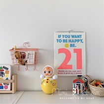 Korea ins2021 calendar creative large wall-mounted annual calendar 365-day plan table home decoration wall calendar