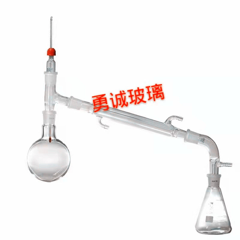 实验室全玻璃蒸馏器500ml 常压蒸馏装置厂家直销，玻璃件一套