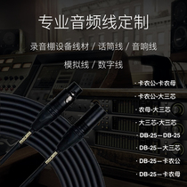 Professional studio audio equipment cable customization Cannon three core DB-25 Kanami Nutrick