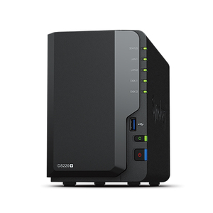 Synology群晖DS220+存储nas主机网络数据家用储存服务器个人私有云盘企业级办公2盘位共享双硬盘盒群辉ds218+