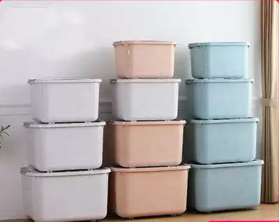 Student storage box Book Classroom storage box with wheels Removable dormitory artifact Bed clothes storage