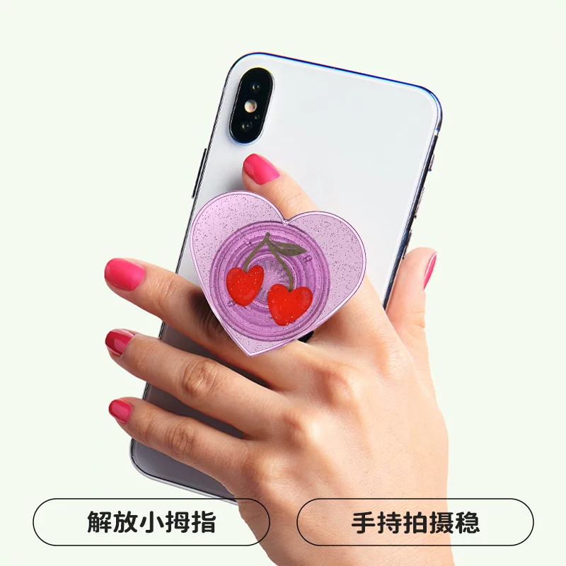 Фруктовая иллюстрированная книга POPSOCKETS bubble Sao держатель для телефона воздушный подушечный расширитель портативный фруктовый апельсин странный