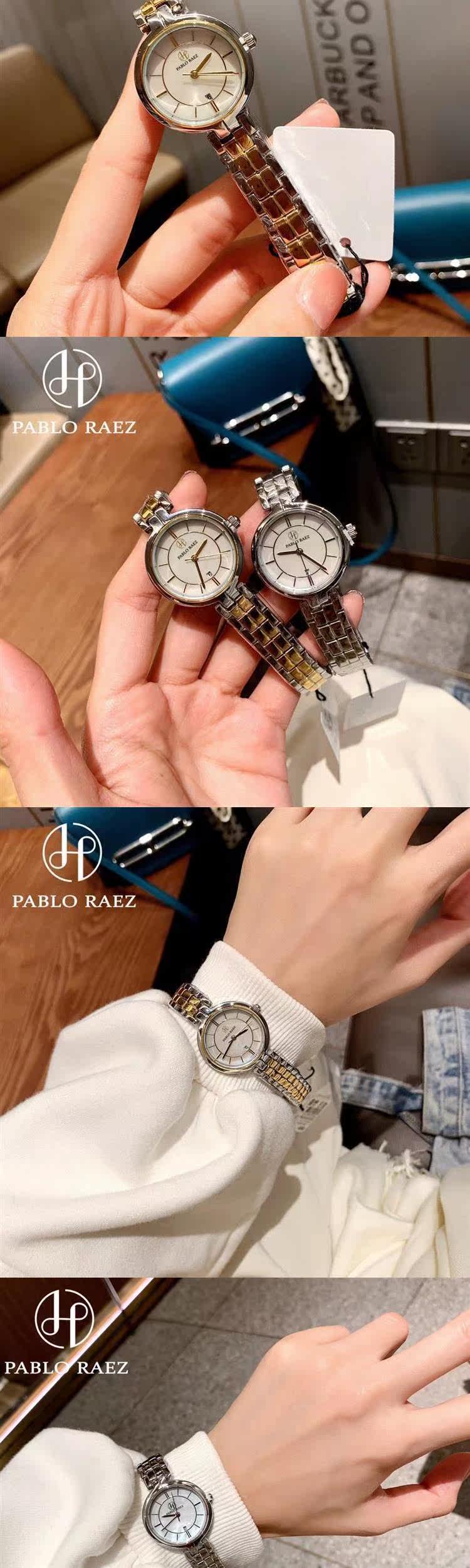 Stijlvol dames quartz horloge met vlindersluiting in goud kleur_voghion.com
