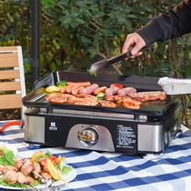 Norsong Garden Gas Home Barbecue Oven Smoke-free Grill Pan Non Stick Korean-style Iron Plate Barbecue Pan gas Rinse Oven