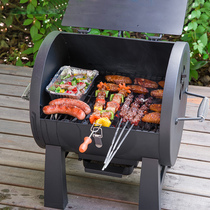 Norsong Garden Round Small Oven Portable Outdoor Barbecue Braised Home 5 People Above Barbecue Grill Camping Oven