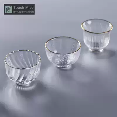 Touch Miss tea cup Phnom penh hammer pattern cup Japanese-style thickened heat-resistant small tea cup Household simple glass