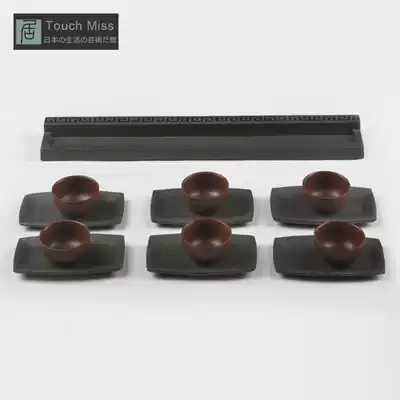 Touch Miss Wu Jinshi Teacup holder Cup holder Kung Fu tea set Tea ceremony accessories Household simple coasters Tea shelf