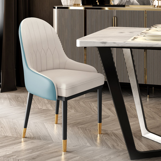 Nordic style light luxury dining chair modern minimalist dining table back chair negotiation manicure chair home restaurant Nordic stool