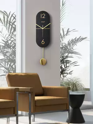 Nordic light luxury wall clock modern simple home clock living room fashion decoration clock Net red creative wall hanging watch