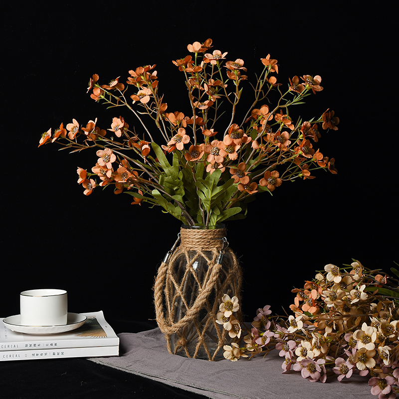 Simulation Small Sume Fake Flower flower flower flower arrangement flower bouquet retro brief wind living room desktop floral swing piece decoration suit-Taobao