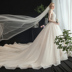 Ánh sáng áo cưới 2020 mới cô dâu sling nhỏ váy sen mô hình mơ siêu cổ tích đơn giản kéo đuôi ra khỏi chiếc váy 