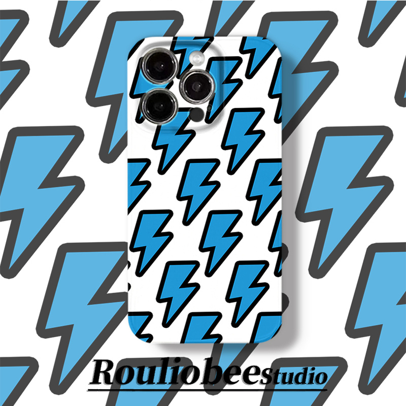 Blue Lightning Phone Case Suitable for Apple 16 Pro, iPhone 15 Pro Max New Model, 14 Huawei Mate 60, Honor P70, Shockproof 12/13, Xiaomi 15 Film, Vivo Full Coverage, Oppo Hard Case Blue Lightning Phone Case Suitable for Apple 16 Pro, iPhone 15 Pro Max New Model, 14 Huawei Mate 60, Honor P70, Shockproof 12/13, Xiaomi 15 Film, Vivo Full Coverage, Oppo Hard Case