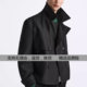 Spring new men's black-browed lapel jacketed short-sleeved windbreaker ເສື້ອກັນລົມສັ້ນ 4164918800