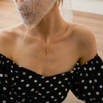 pn necklace female niche brand design ins gourd small Fu brand does not fade titanium steel stack wear choker neck chain