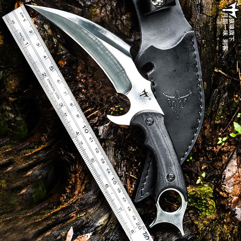 Outdoor tritium knife with knife and knife straight knife sharp knife