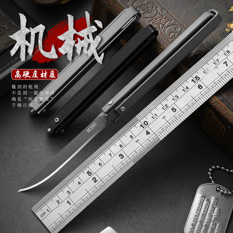 Folding knife broken window portable outdoor small knife water fruit knife mechanical creative rotary cutter anti-body cold soldier folding knife-Taobao