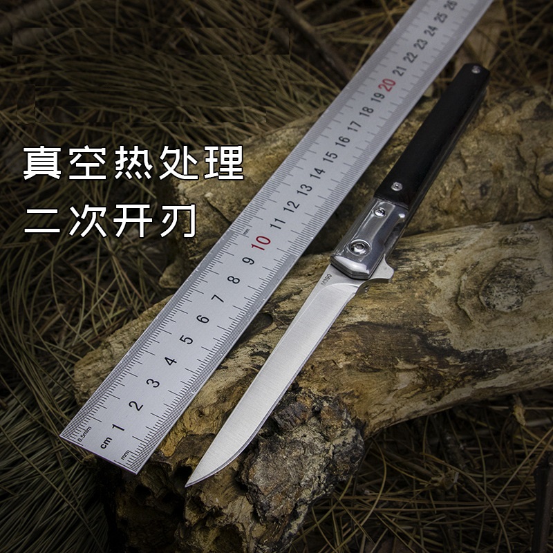 Folding Knife Saber Military Blade Tritium Air Knife Outdoor Knife Folding Knife Self-Defense Knife Wolf Knife Cold Weapon