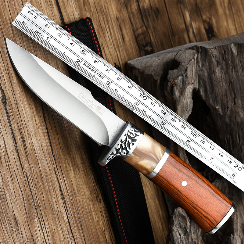 Straight knife blade wolf knives knives self-defense cold weapons portable tritium gas knife sharp knife