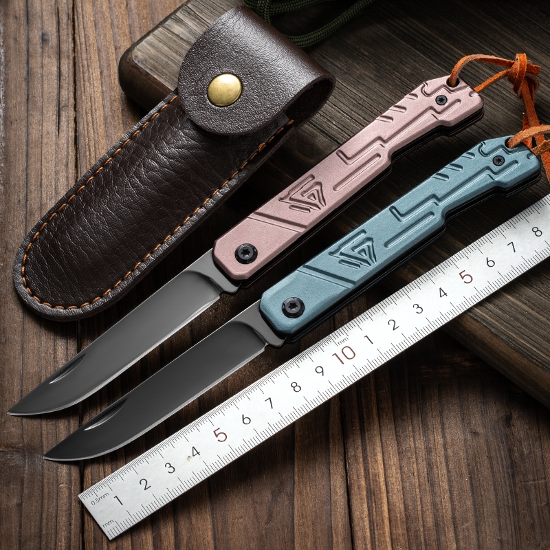 Outdoor folding knife defensive weapon wolf knife with knife and cold weapon fruit knife