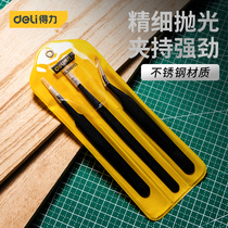 Dali tool stainless steel anti-static tweezers Nie thick pinch precision tool repair clip set
