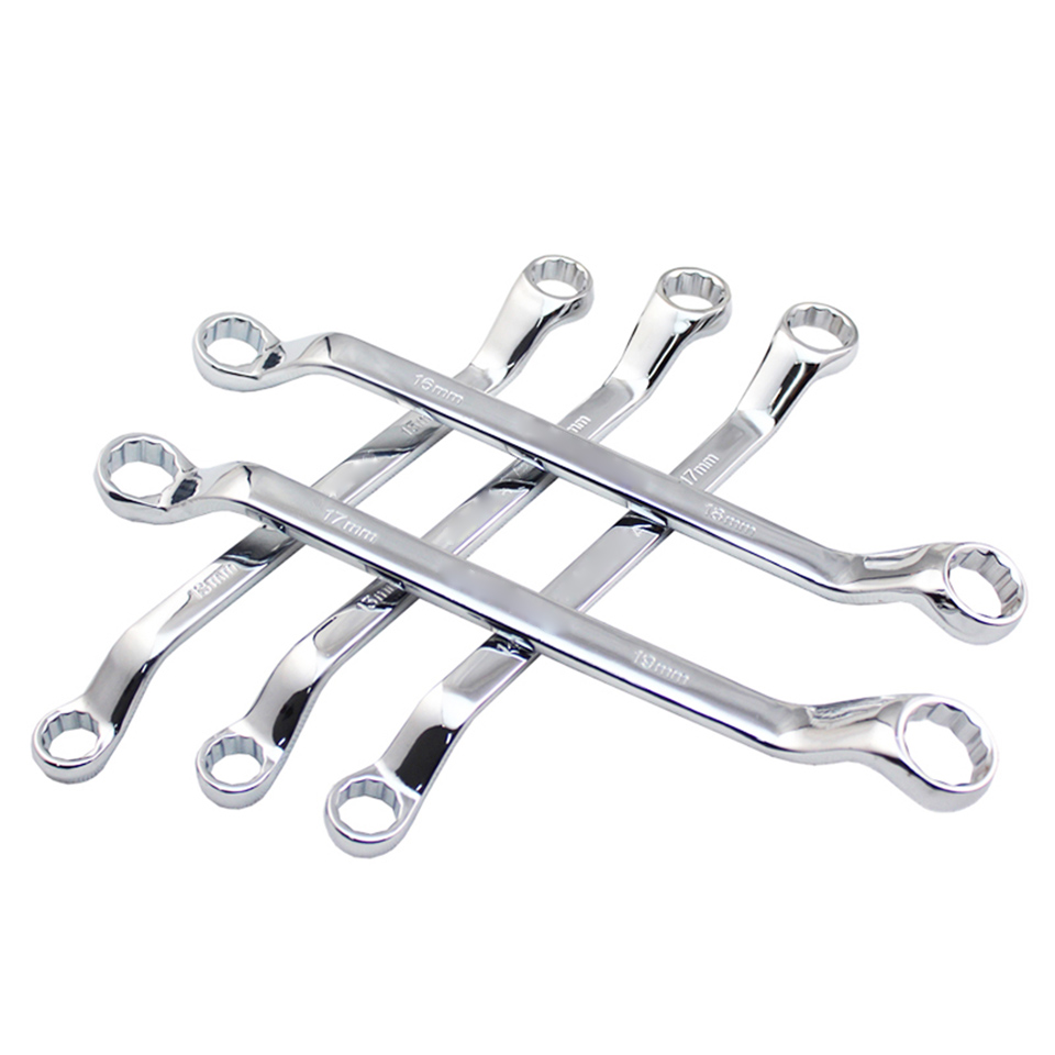 Qinghai Lake tool plum wrench double-ended auto repair machine repair professional disassembly metric chrome vanadium alloy steel plate hand