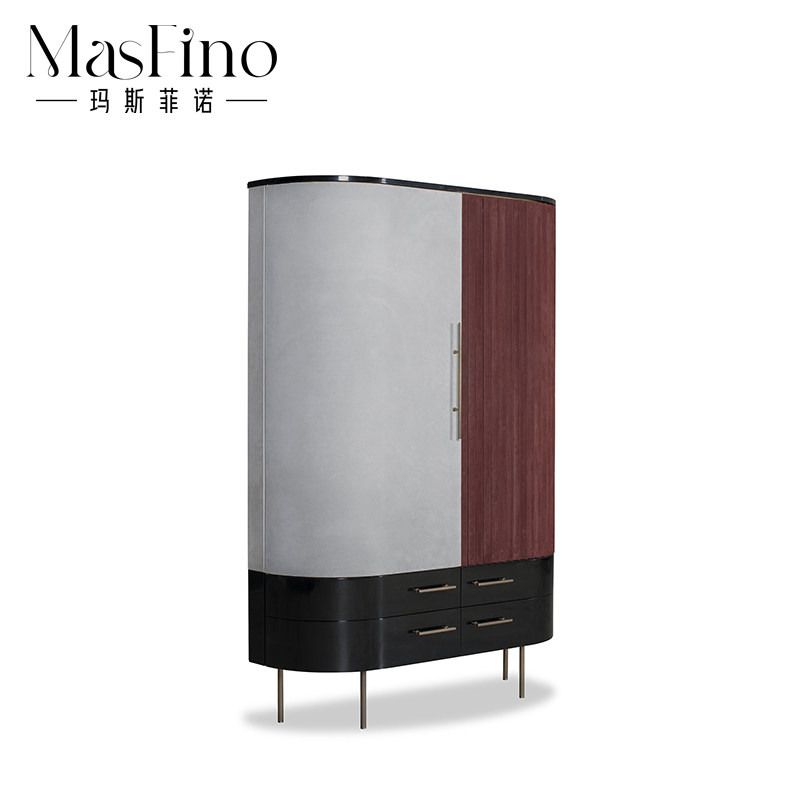 Masfino European Modern Light Luxury Clothing Store Decoration Cabinet Locker Living Cabinet Cabinet Cabinet