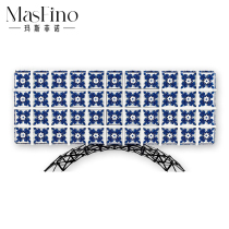 Masfino Red Living Room Light Luxury Simple Modern Cabinet Locker Blue Flower Cube