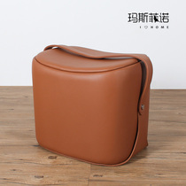  MSFN Ottoman saddle stool portable pedal Nordic fashion design living room balcony stool Adult childrens low stool